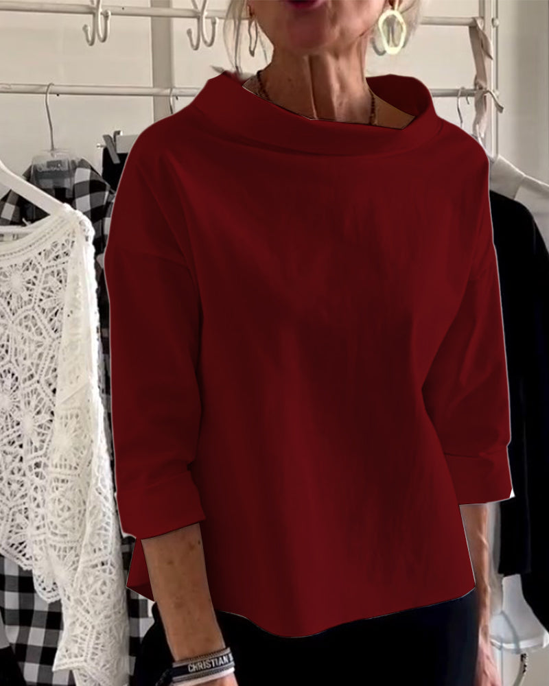 Women’s Long-Sleeve Turtleneck Top