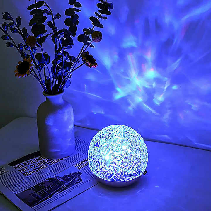 Relaxing lamp with Colorful Ocean Waves
