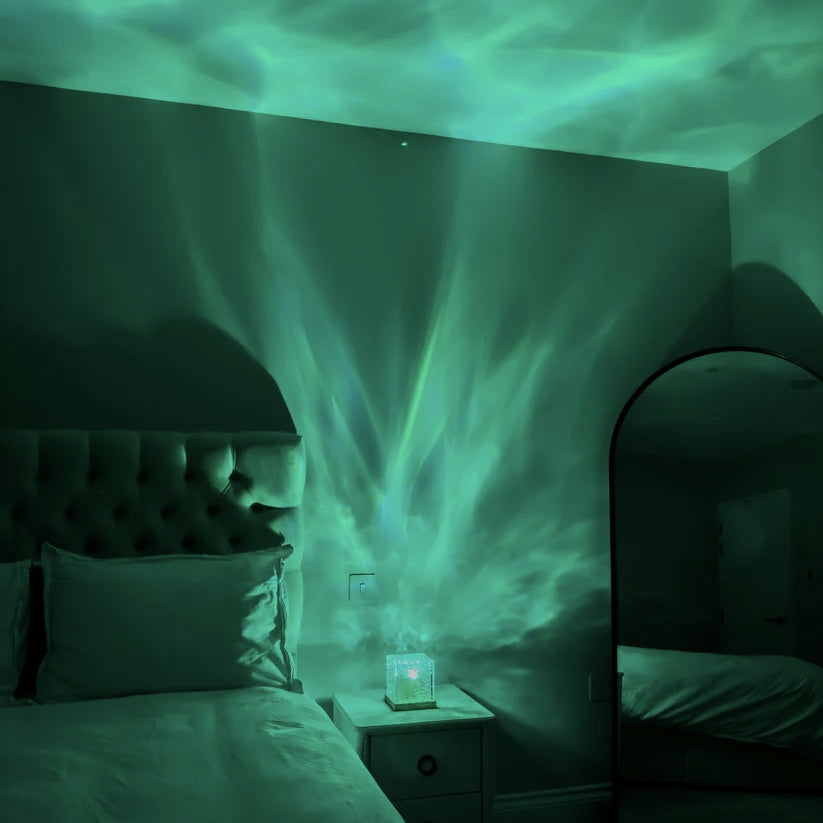 Relaxing lamp with Colorful Ocean Waves