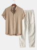 Shirt and Pants Linen Summer Set for Men