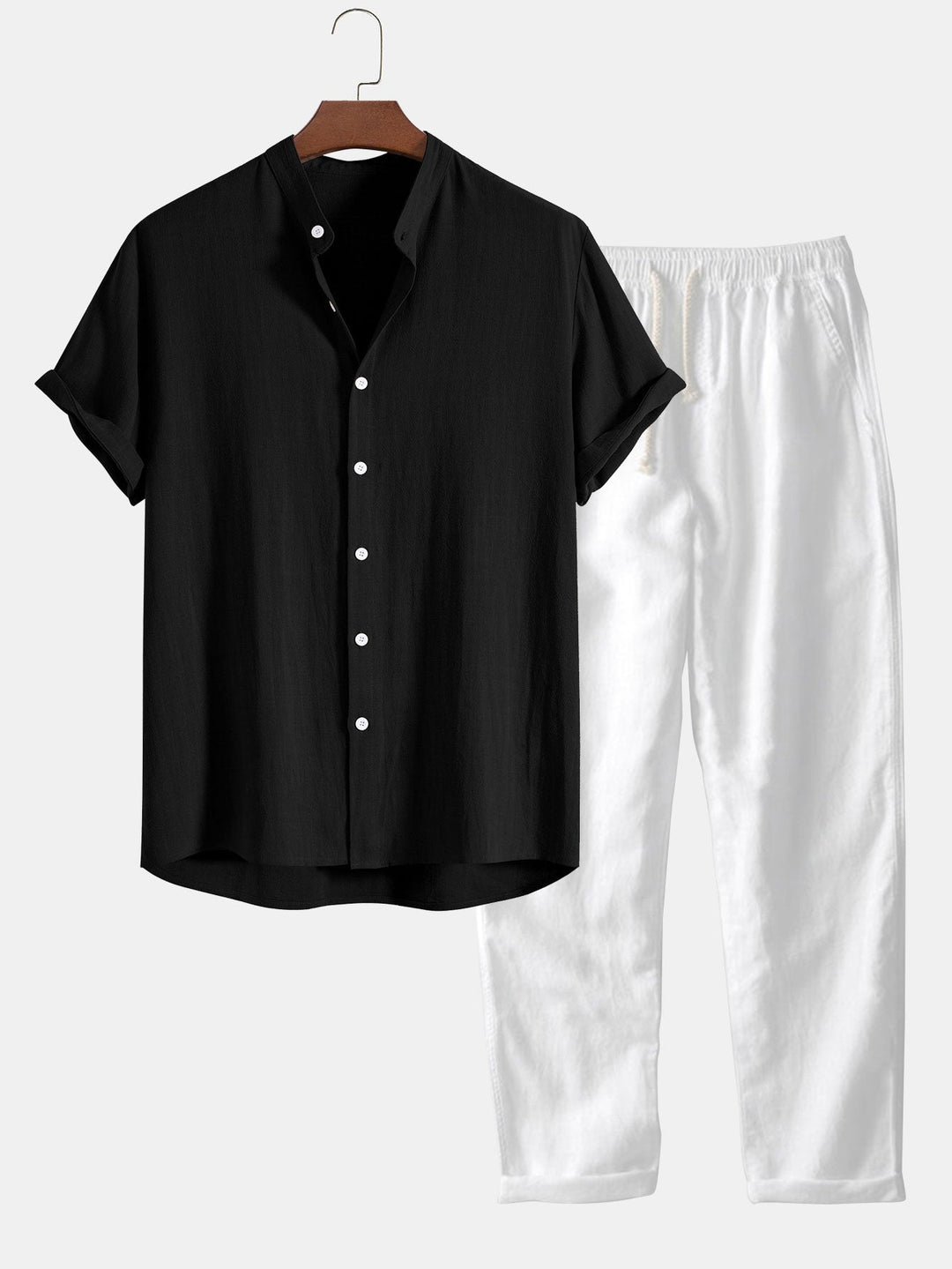 Shirt and Pants Linen Summer Set for Men