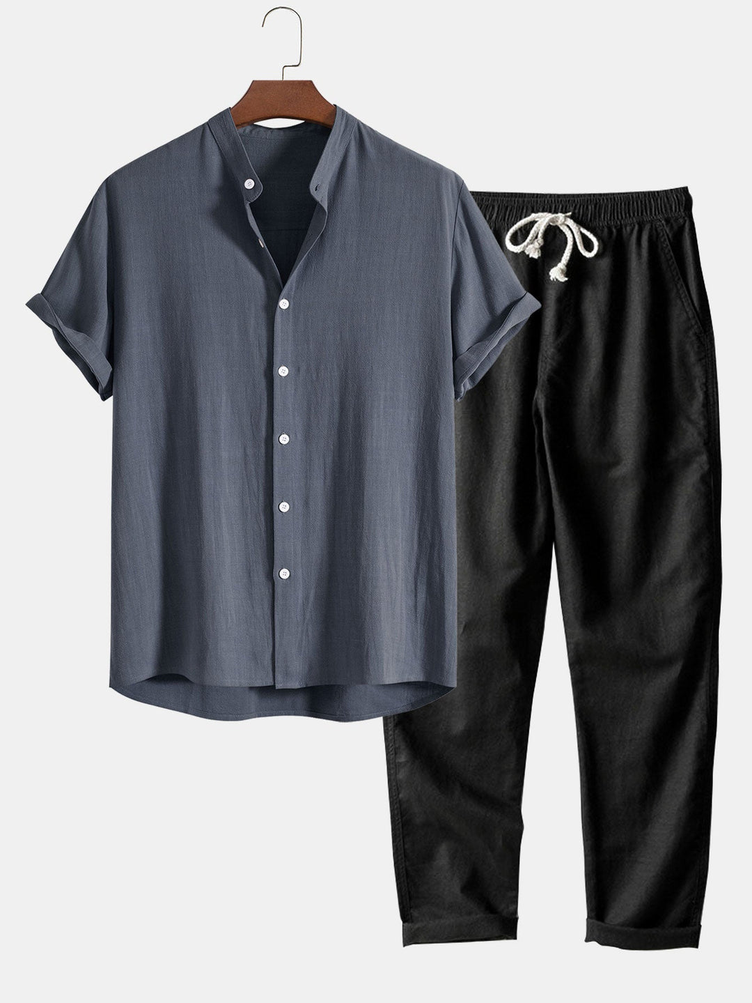Shirt and Pants Linen Summer Set for Men
