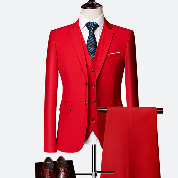 Luxe 3-delig Slim Fit Pak voor Heren