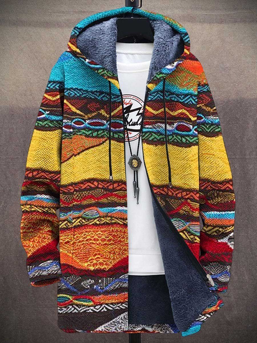 Milan – Retro Colorblock Hoodie for Men
