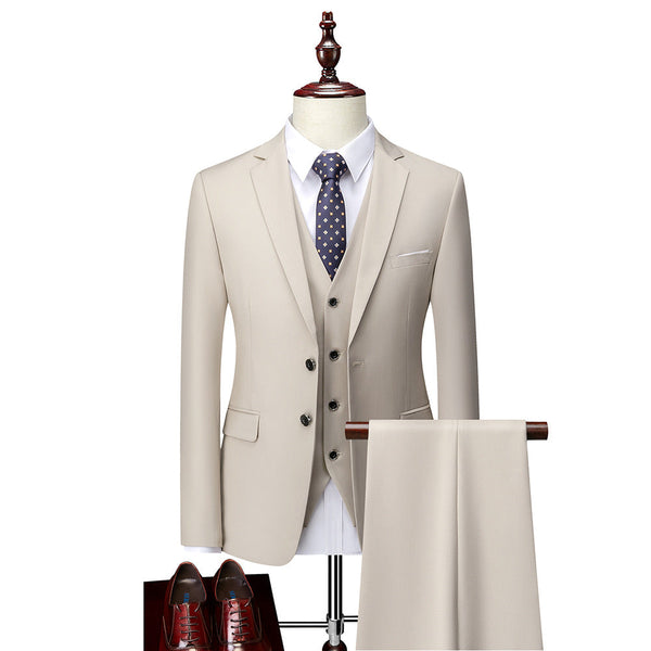 Luxe 3-delig Slim Fit Pak voor Heren