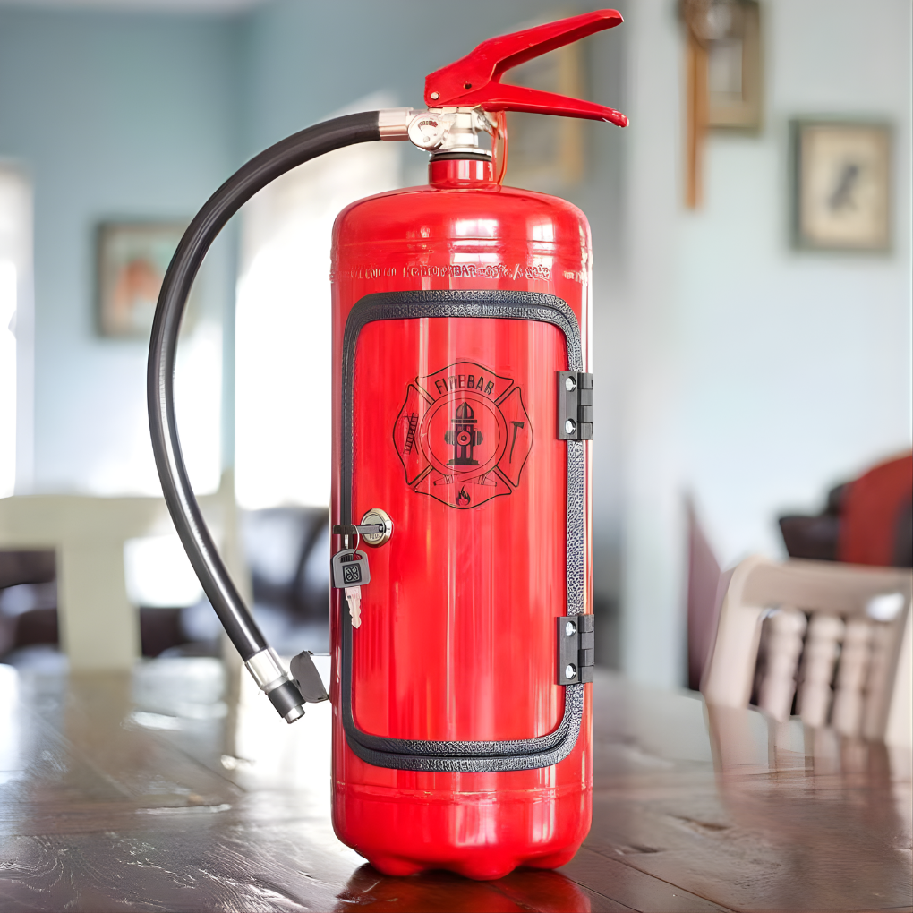 Ultimate Fire Extinguisher-Style Mini Bar