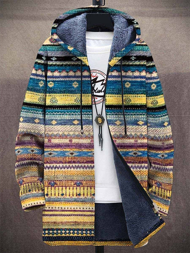 Milan – Retro Colorblock Hoodie for Men