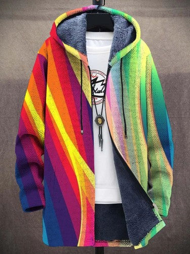 Milan – Retro Colorblock Hoodie for Men