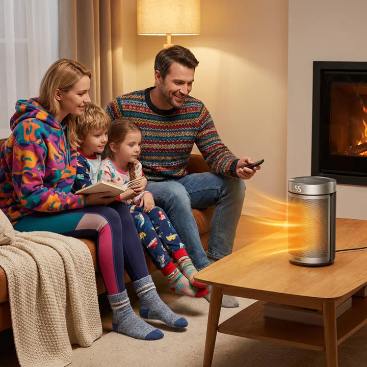 Portable Indoor Heating with Thermostat and Remote