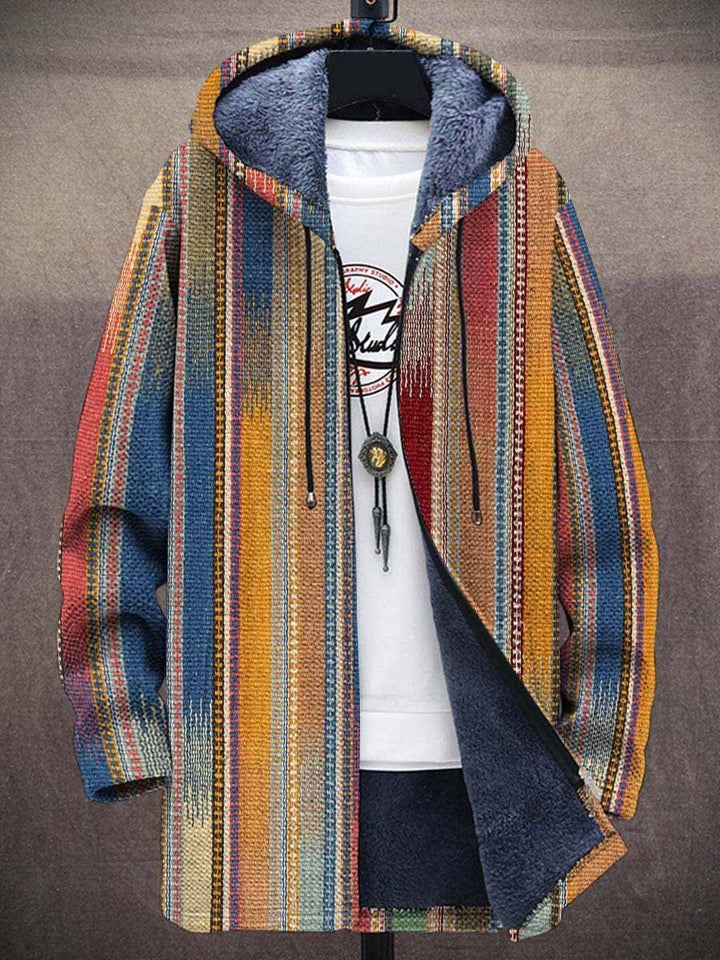 Milan – Retro Colorblock Hoodie for Men