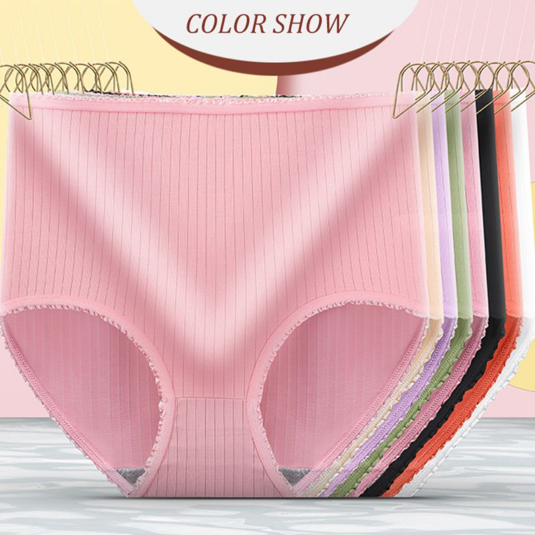 Leak-Proof High-Waisted Underwear – Camille (8-Pack)