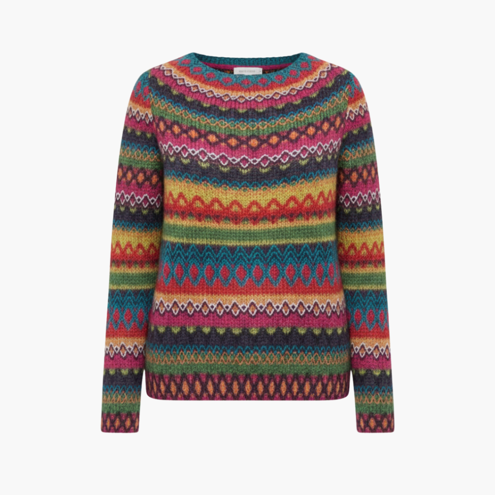 Women’s Knit Sweater with Round Neck