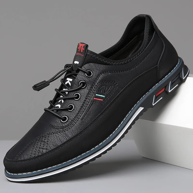 Men’s Vegan Leather Lace-Up Shoes