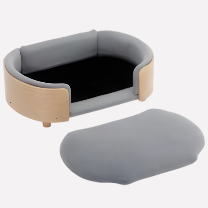 Orthopedic Wooden Frame Dog Sofa Bed