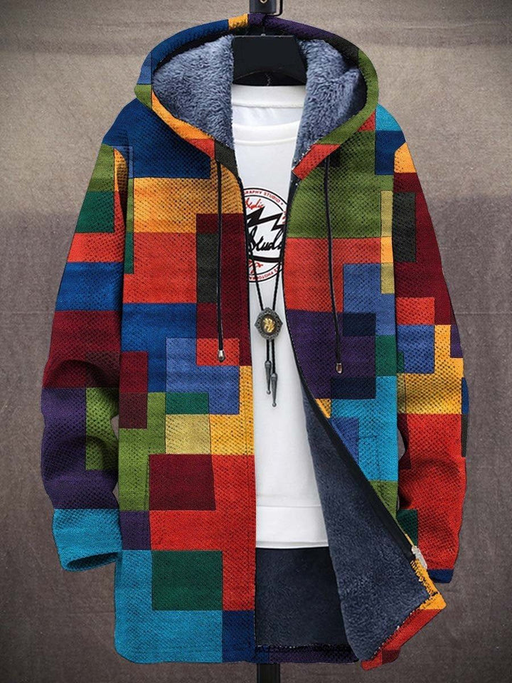 Milan – Retro Colorblock Hoodie for Men