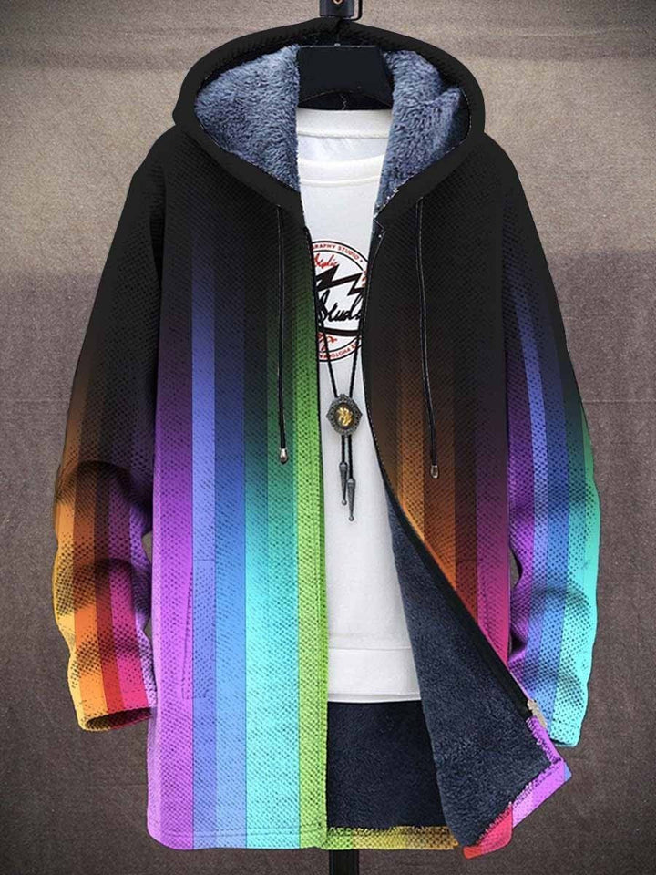 Milan – Retro Colorblock Hoodie for Men