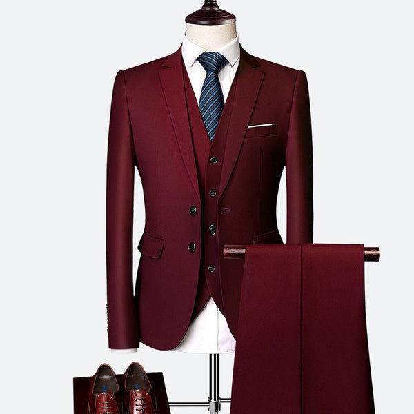 Luxe 3-delig Slim Fit Pak voor Heren