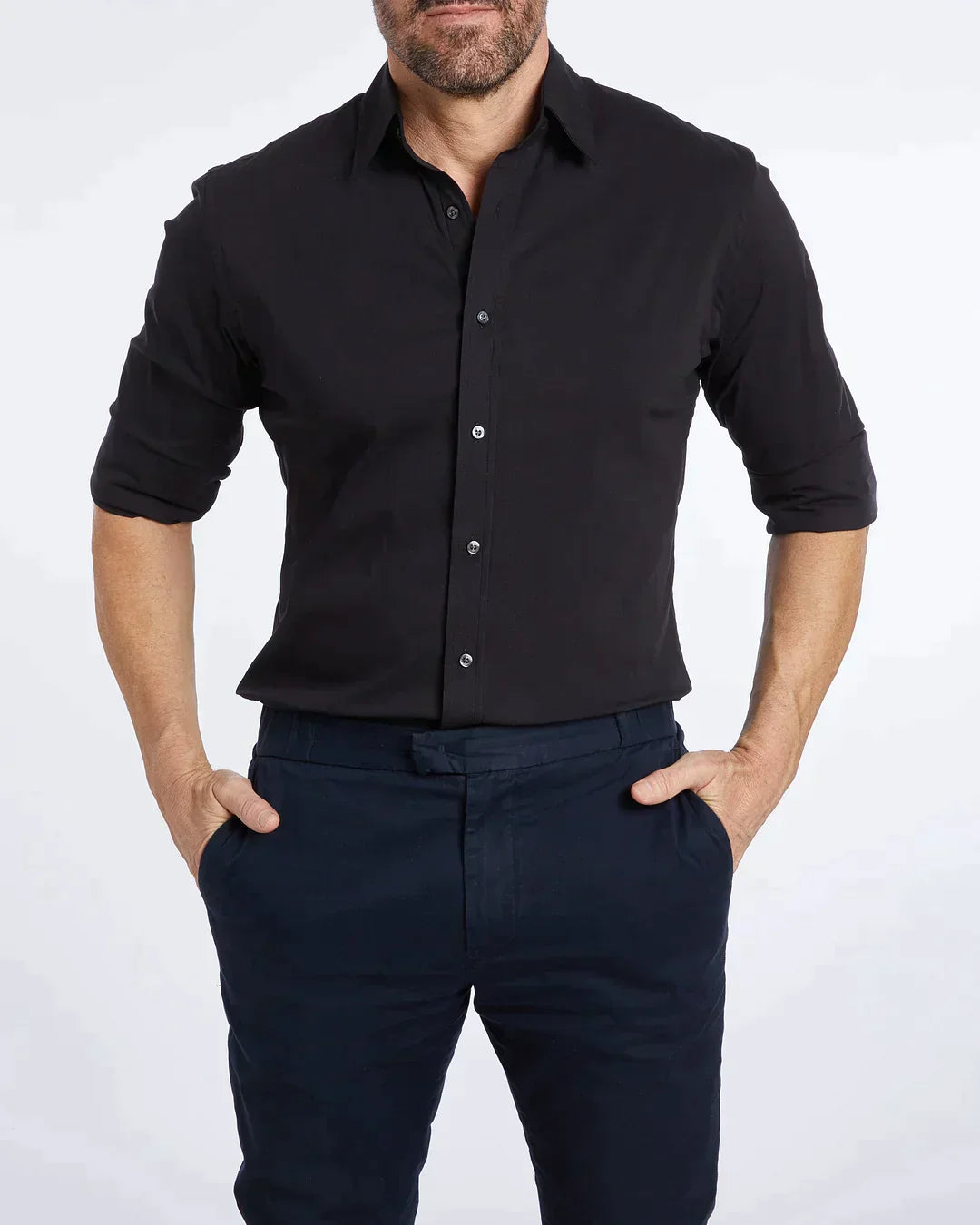 Men's Long-Sleeve Button-Down Shirt