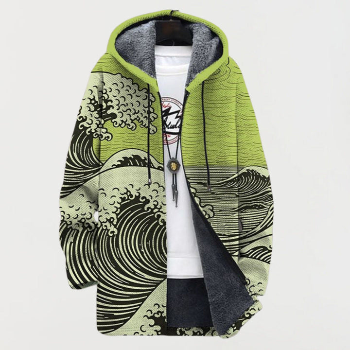 Milan – Retro Colorblock Hoodie for Men