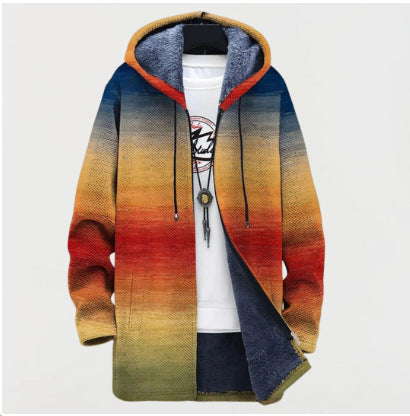 Milan – Retro Colorblock Hoodie for Men