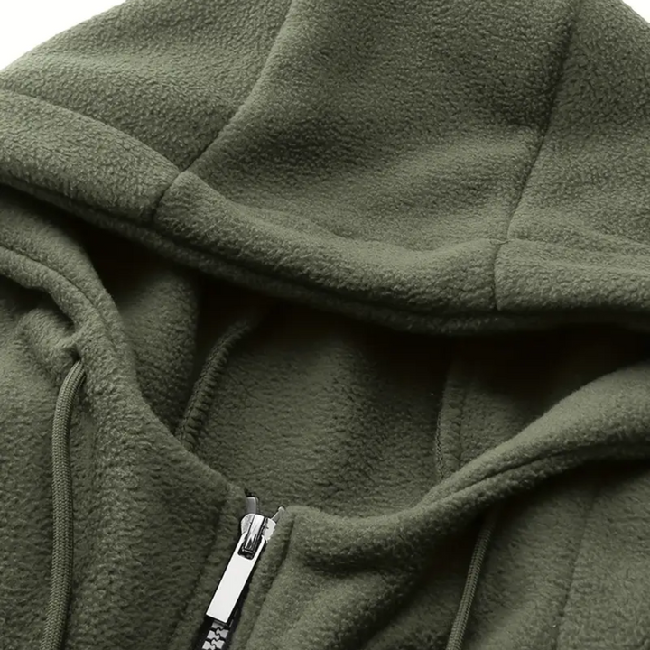 Men's Hooded Zip-Up Fleece Jacket – Sören