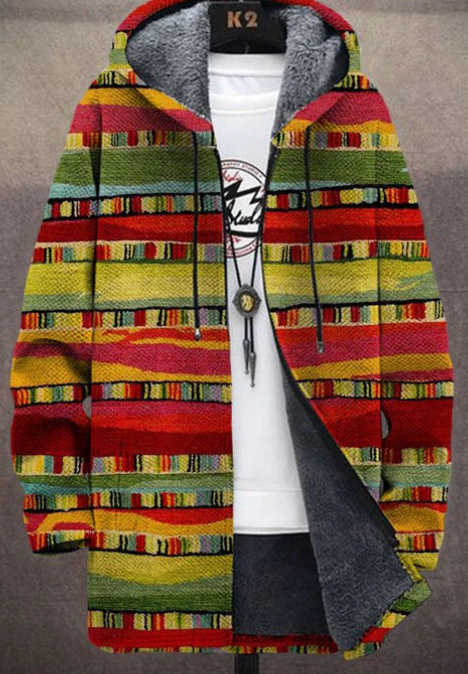 Milan – Retro Colorblock Hoodie for Men