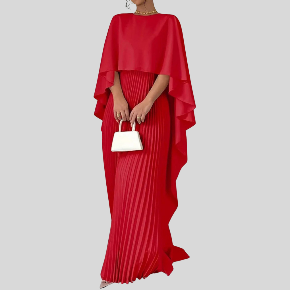 Batwing Sleeve Maxi Dress – Flowing Silhouette