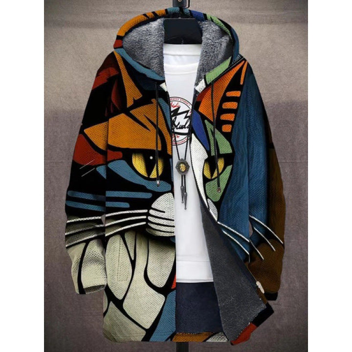 Milan – Retro Colorblock Hoodie for Men