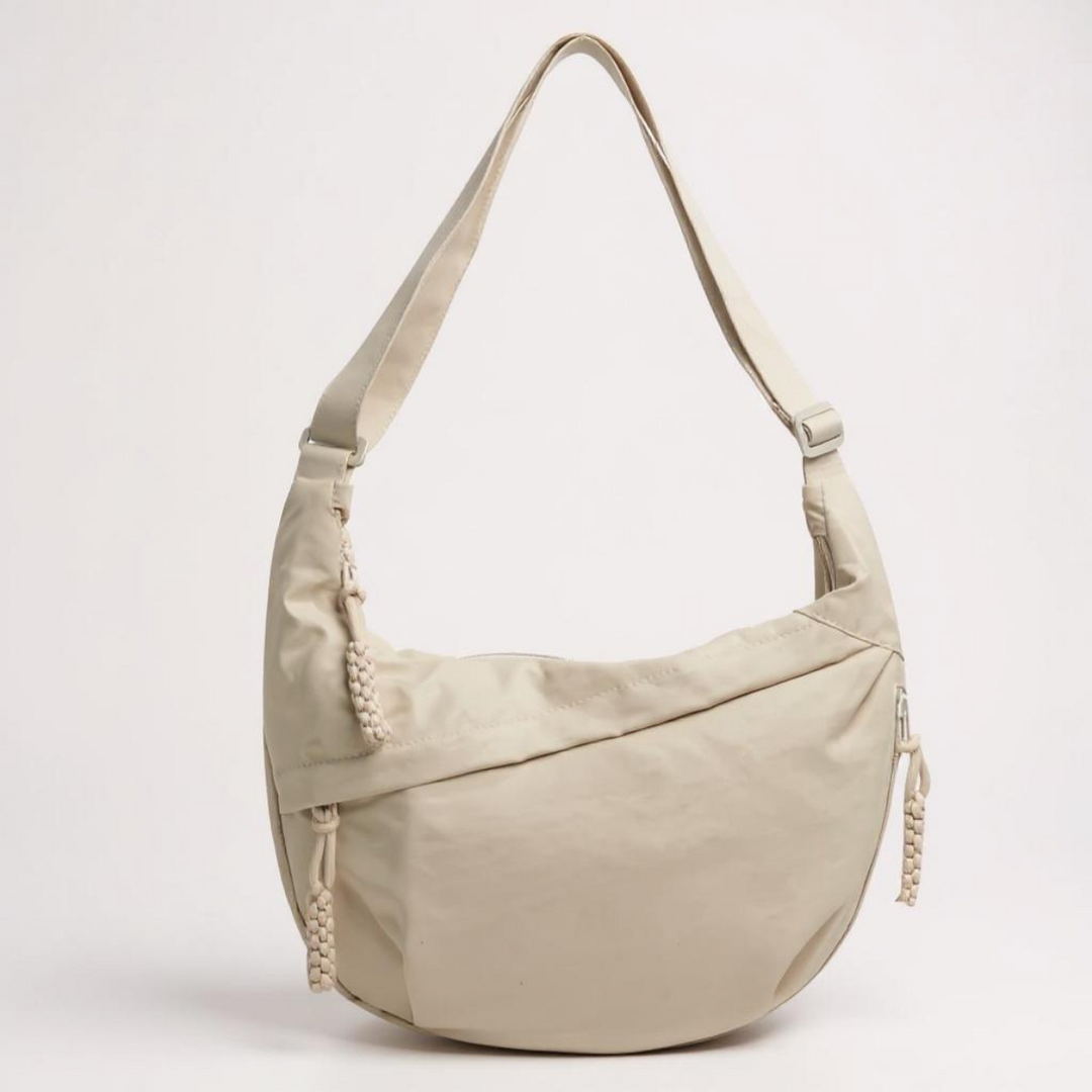 Crescent Shoulder Bag – Sustainable Nylon with Adjustable Shoulder Strap