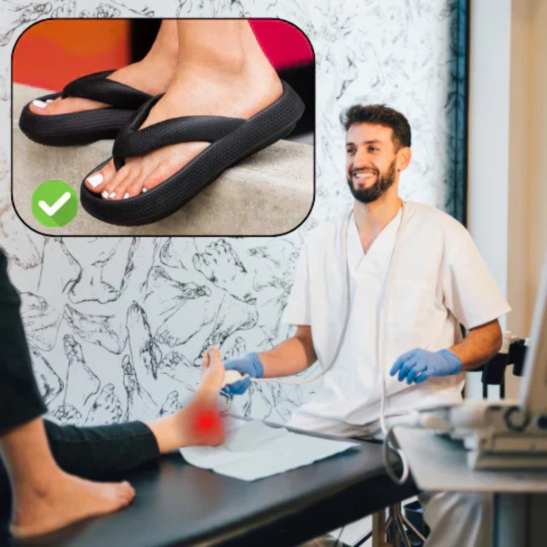 Orthopedic comfort flip-flops