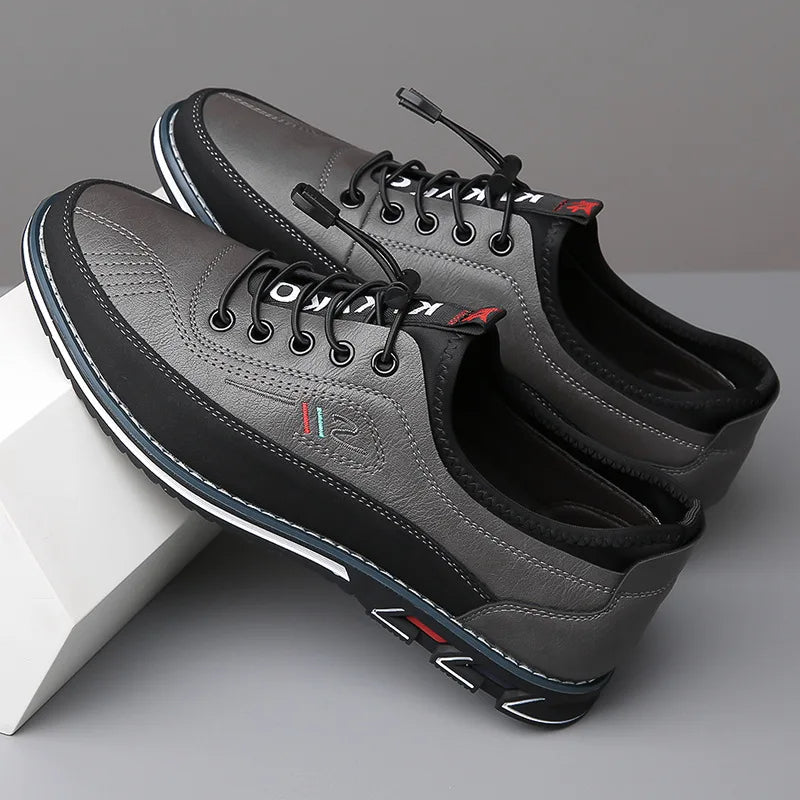 Men’s Vegan Leather Lace-Up Shoes