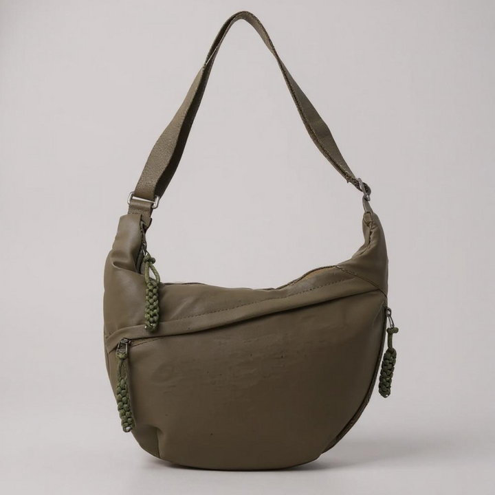 Crescent Shoulder Bag – Sustainable Nylon with Adjustable Shoulder Strap