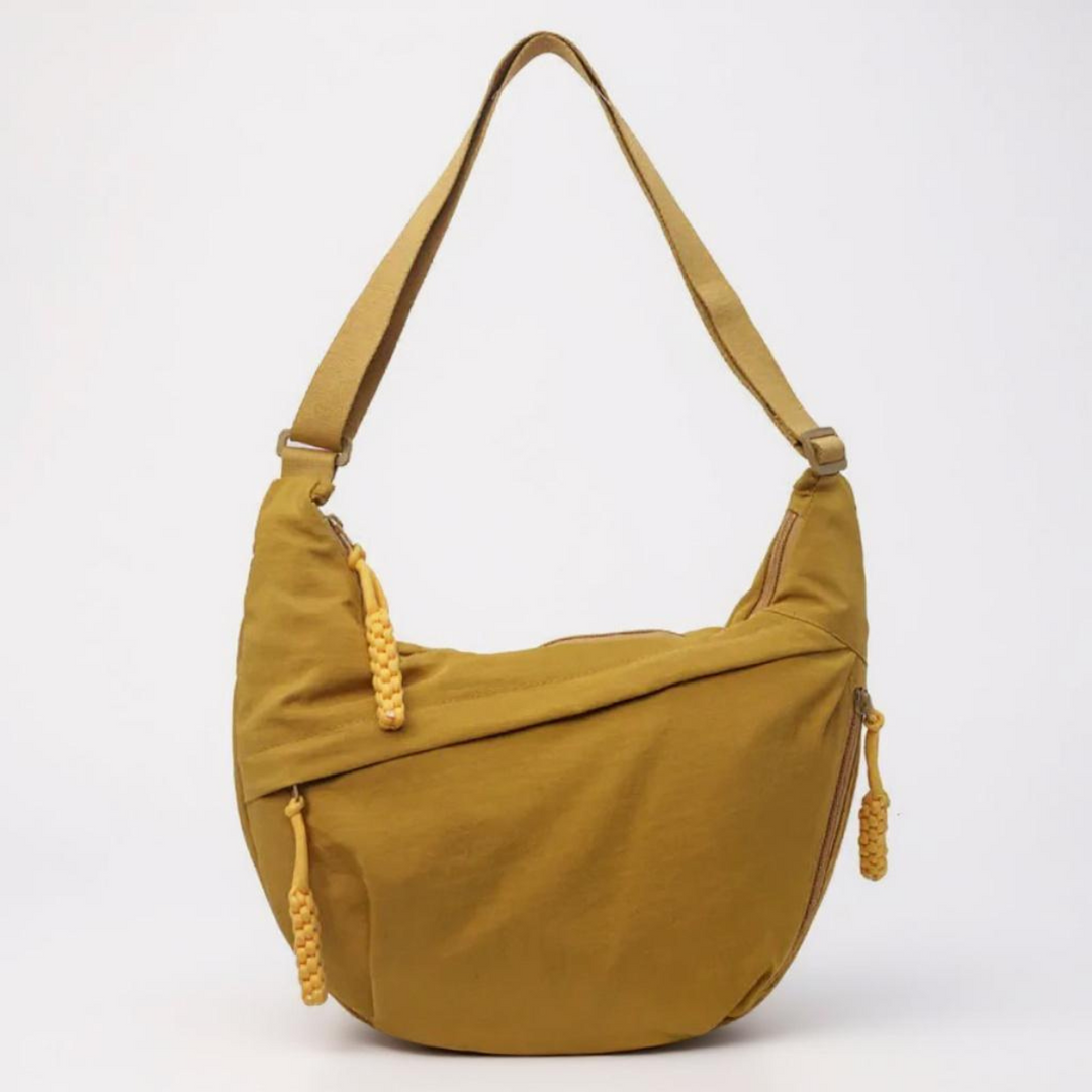 Crescent Shoulder Bag – Sustainable Nylon with Adjustable Shoulder Strap