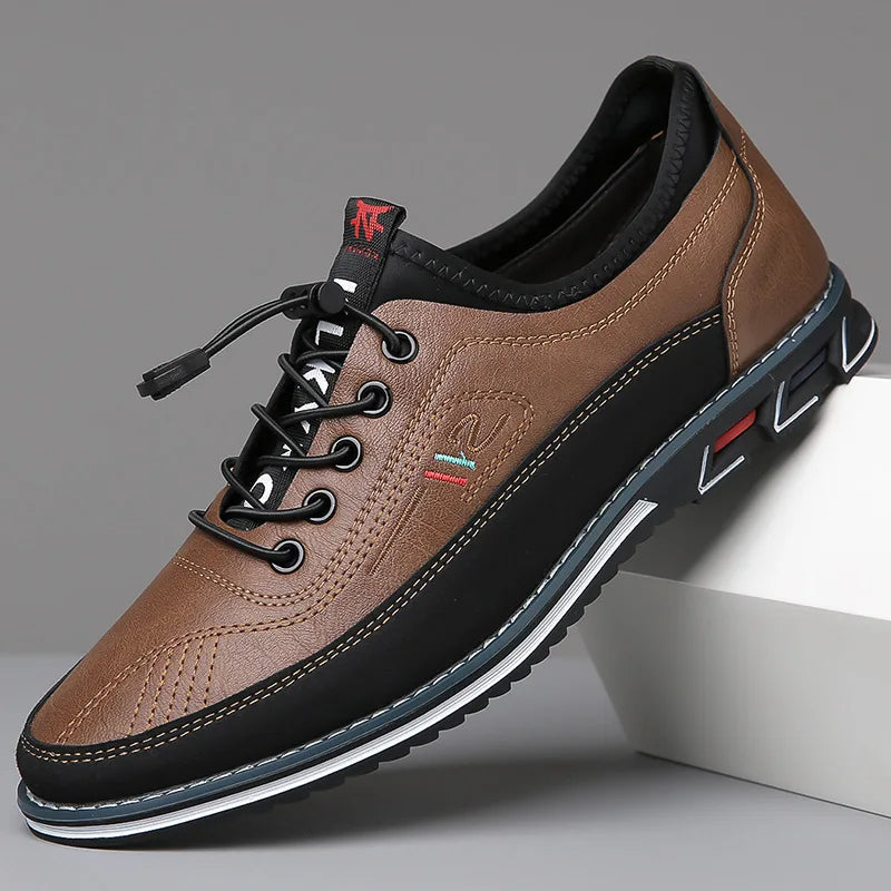 Men’s Vegan Leather Lace-Up Shoes