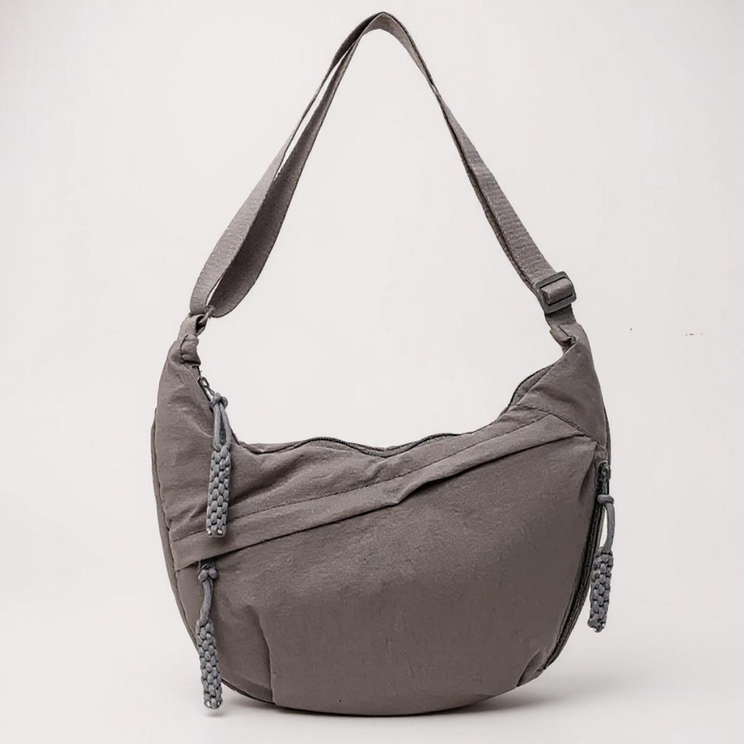 Crescent Shoulder Bag – Sustainable Nylon with Adjustable Shoulder Strap
