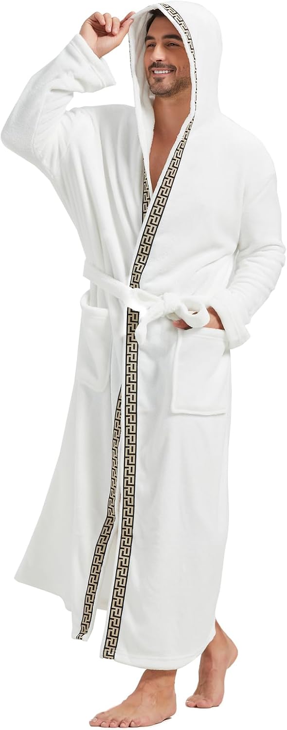 Men's Lightweight Fleece Summer Bathrobe – James