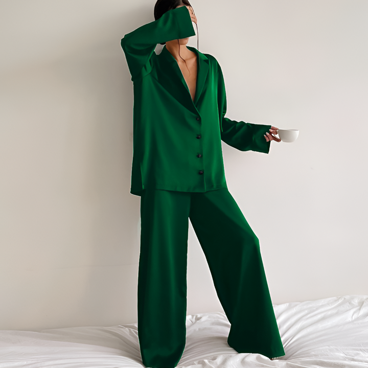 Women’s Satin Loungewear Set