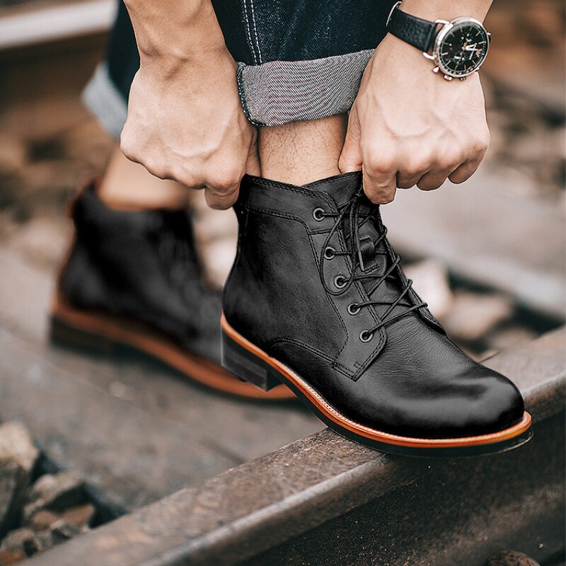 Men's Orthopedic Leather Boots – Atlas