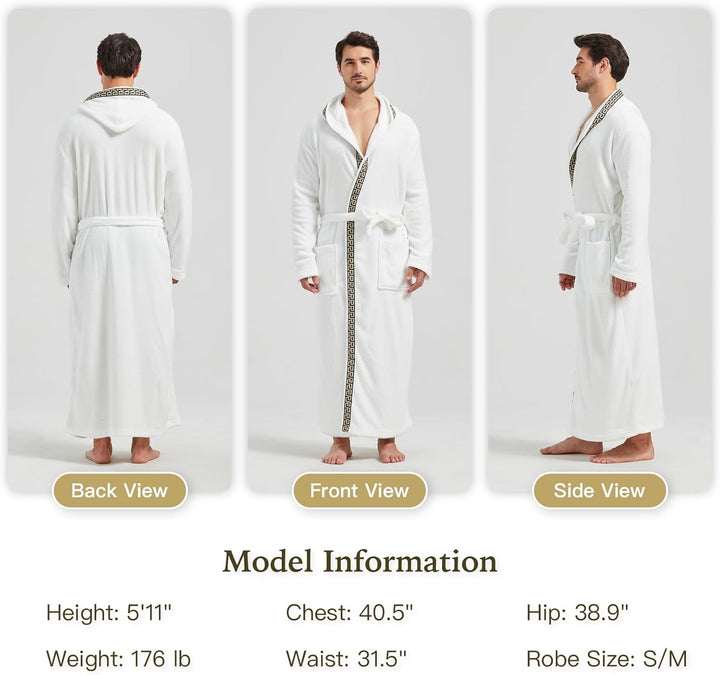 Men's Lightweight Fleece Summer Bathrobe – James