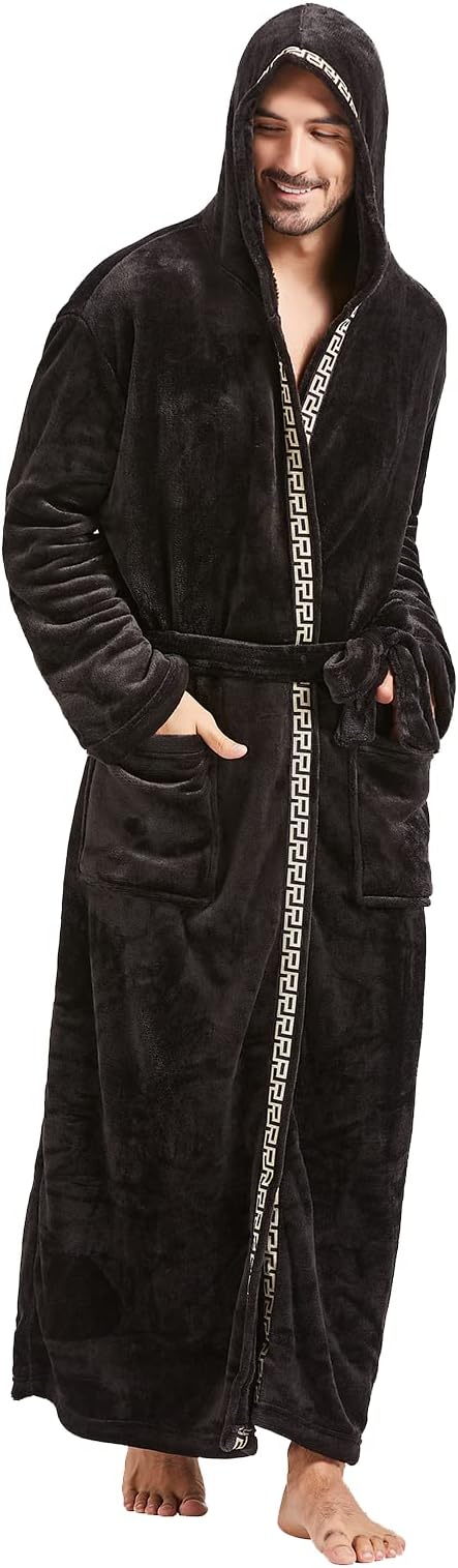 Men's Lightweight Fleece Summer Bathrobe – James