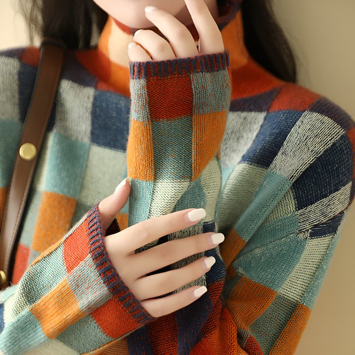 Luxurious High Neck fine wool Sweater