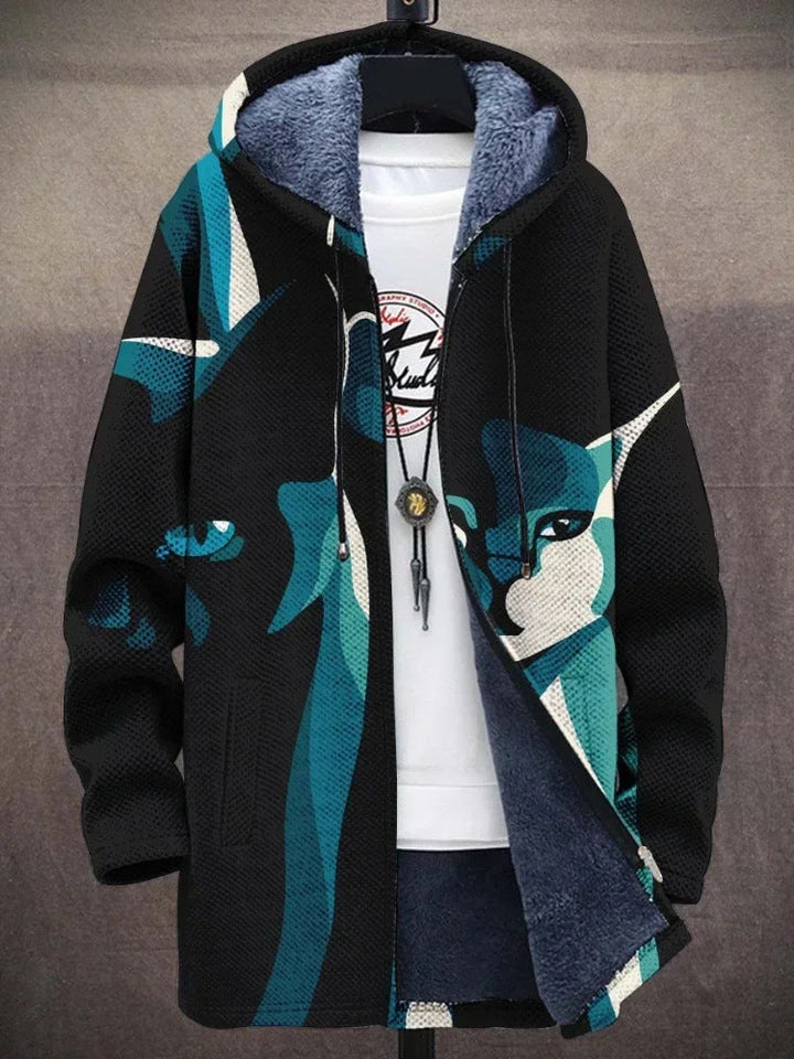 Milan – Retro Colorblock Hoodie for Men