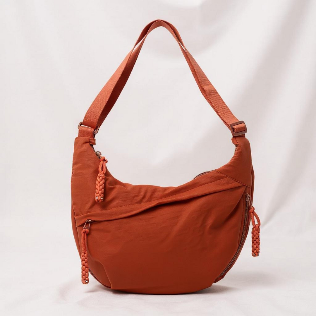 Crescent Shoulder Bag – Sustainable Nylon with Adjustable Shoulder Strap