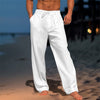 Men's Fashion Drawstring Waist Straight Cut Trousers
