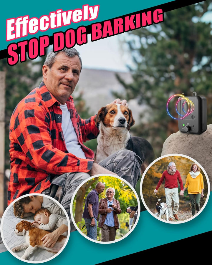Rechargeable Ultrasonic Anti-Barking Device with 50 ft Range – Calvero