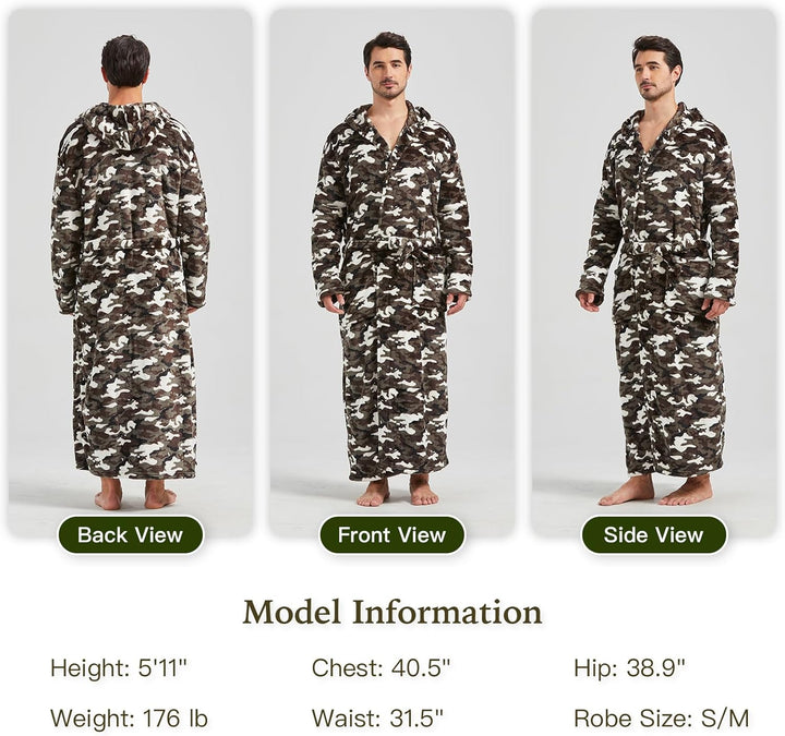 Men's Lightweight Fleece Summer Bathrobe – James