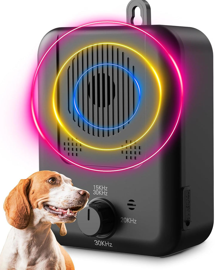 Rechargeable Ultrasonic Anti-Barking Device with 50 ft Range – Calvero