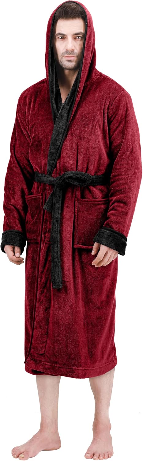 Men's Lightweight Fleece Summer Bathrobe – Harry
