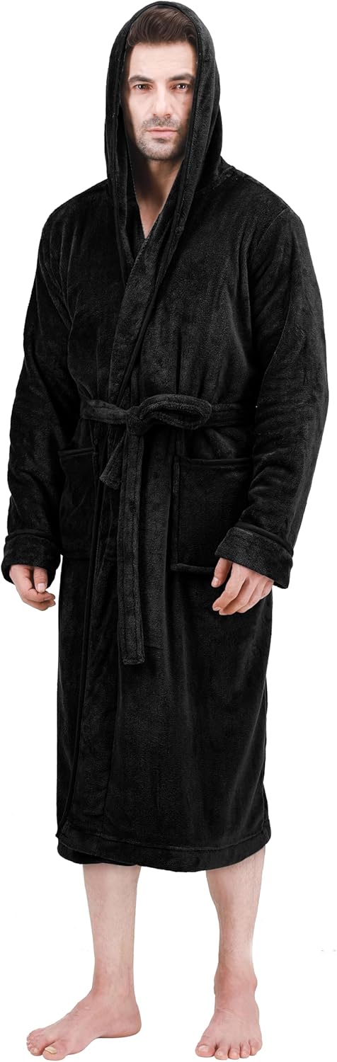 Men's Lightweight Fleece Summer Bathrobe – Harry