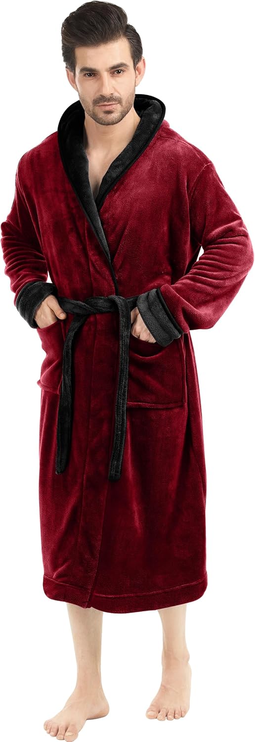 Men's Lightweight Fleece Summer Bathrobe – Harry